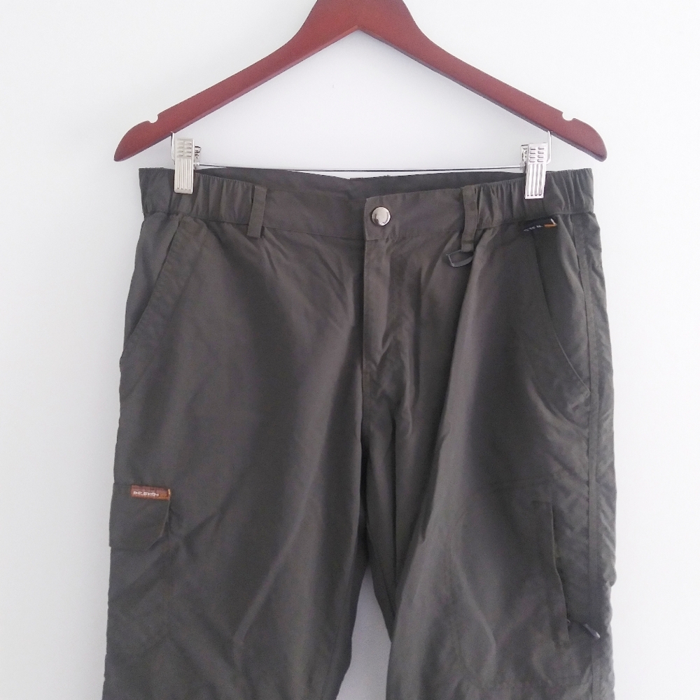 Utility Olive Dark Green SZ M Quick Dry Hiking Convertible Pants Shorts Cargo